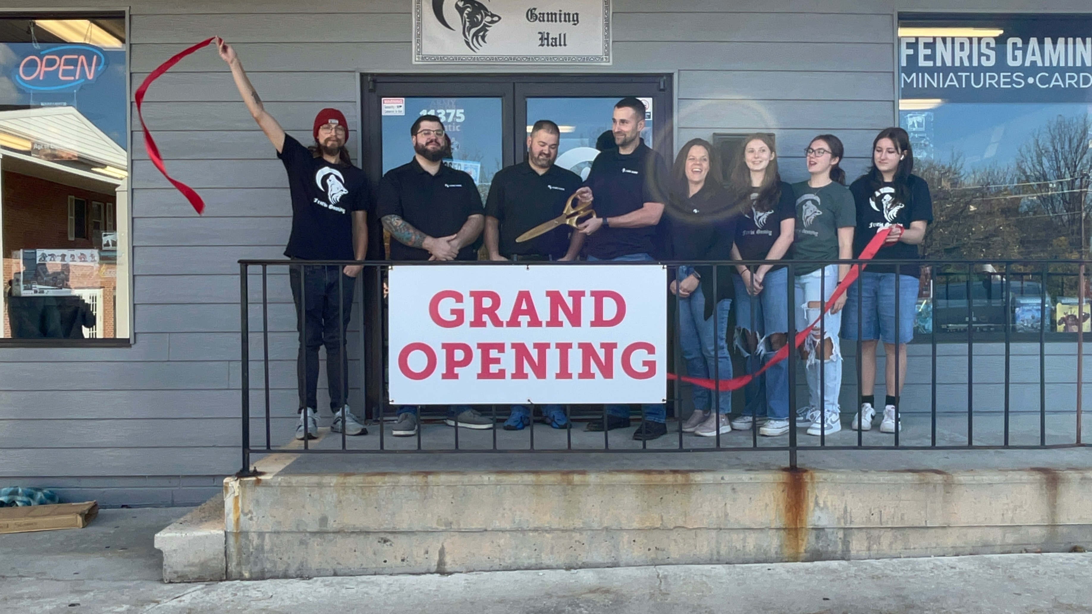Community at the grand opening of Fenris Gaming Hall